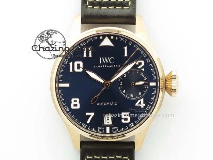 MIROTIME 0108 Big Pilot IW500909 RG ZF 1:1 Best Edition Le Petit Prince On Brown Leather Strap A Breathable 7293